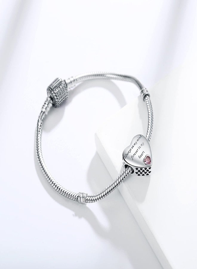 RLCCLR 925 Sterling Silver Charms Fit Pandora Charms Bracelet I Love You to Infinity and Beyond Fit Wife Mother's Day Christmas Birthday Gift - Image 4